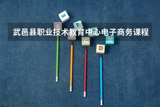 武邑县职业技术教育中心电子商务课程及专业能力要求