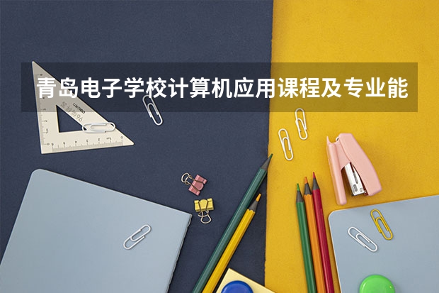 青岛电子学校计算机应用课程及专业能力要求