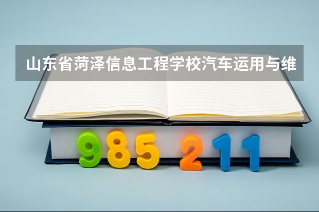山东省菏泽信息工程学校汽车运用与维修课程及专业能力要求