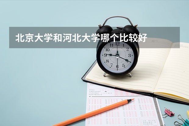 北京大学和河北大学哪个比较好 