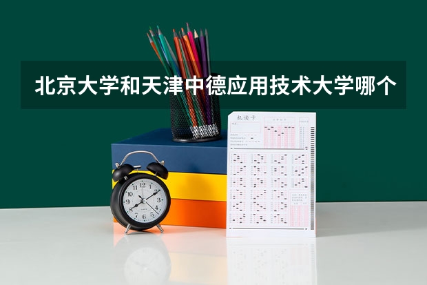 北京大学和天津中德应用技术大学哪个比较好 