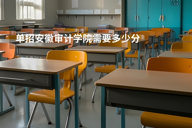 单招安徽审计学院需要多少分
