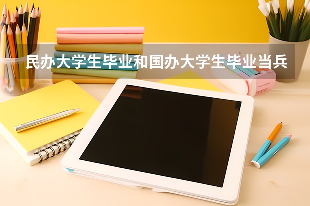 民办大学生毕业和国办大学生毕业当兵享受的待遇一样吗？