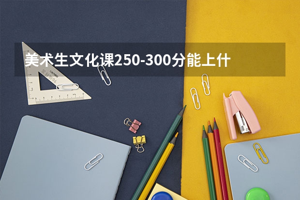 美术生文化课250-300分能上什么大学？