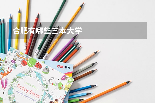 合肥有哪些三本大学