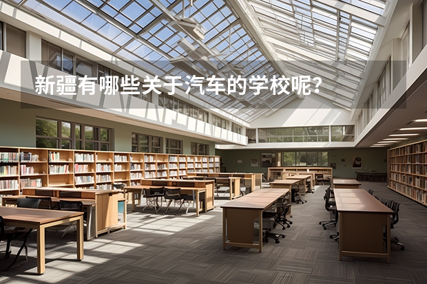 新疆有哪些关于汽车的学校呢?
