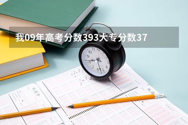 我09年高考分数393大专分数377在杭州能读什么大学？