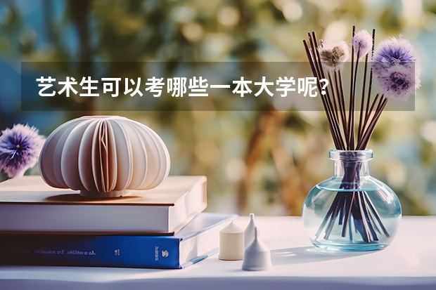 艺术生可以考哪些一本大学呢？
