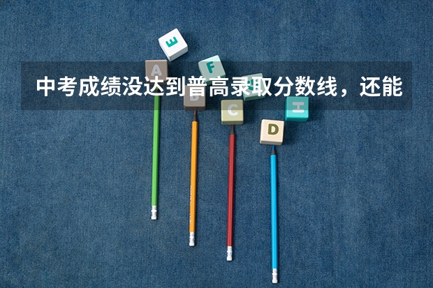 中考成绩没达到普高录取分数线，还能进入普高吗？该怎么做？