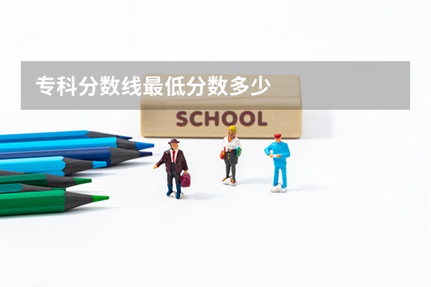 专科分数线最低分数多少