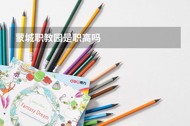 蒙城职教园是职高吗