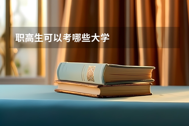职高生可以考哪些大学