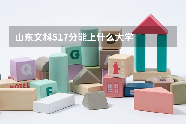 山东文科517分能上什么大学