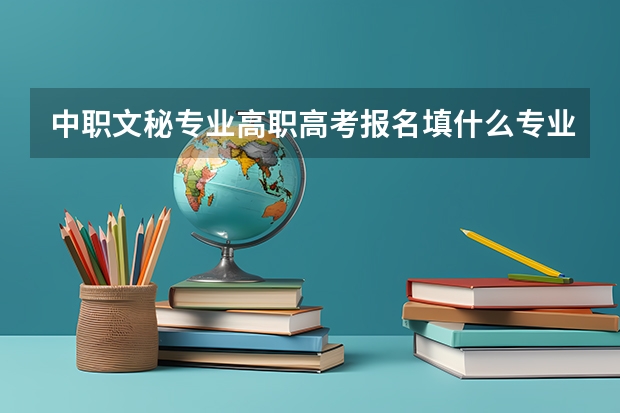 中职文秘专业高职高考报名填什么专业门类
