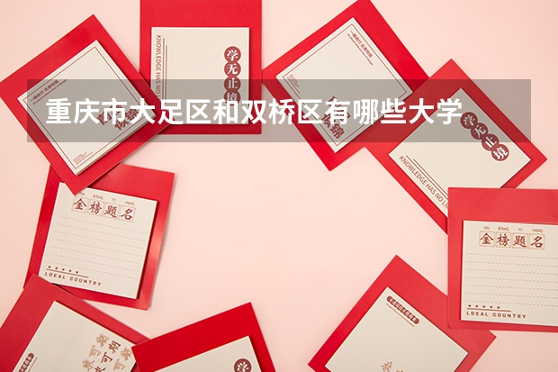 重庆市大足区和双桥区有哪些大学